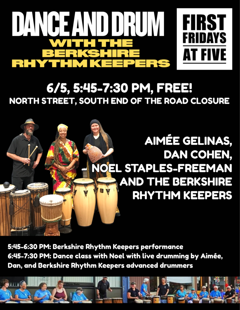 Berkshire Rhythm Keepers June 2025 First Fridays at Five Square