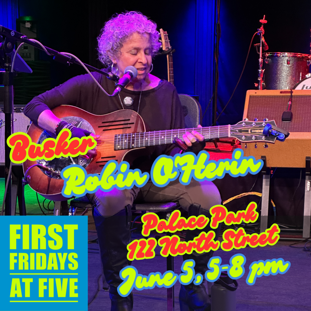 Robin O’Herin Busker First Fridays at Five Square